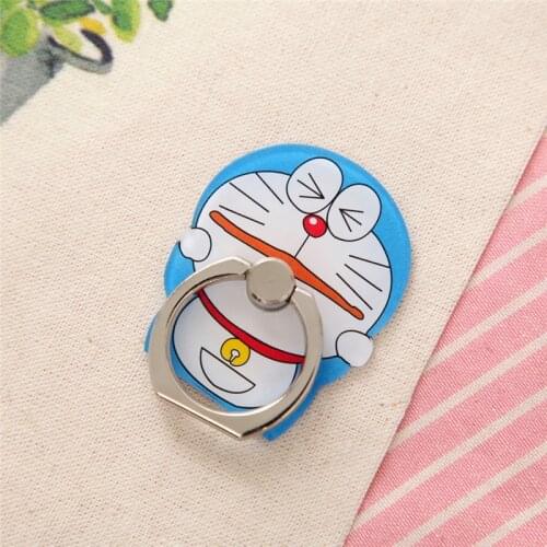 Cartoon cat Doraemon Mobile Phone holder Ring Universal Cute Finger Ring Holder Stand suporte celular for iPhone Xiaomi