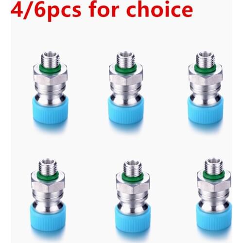 Brand New 4/6pcs General Charging Valve Soldering onto Pipeline of Vehicles Air-conditoner Tools R134a High Pressure For Car