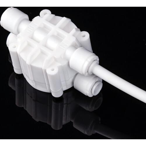 Fit 1/4" OD Tube Auto Shut Off 4 Way Valve Quick Fitting Connection Aquarium RO Water Filter Reverse Osmosis System