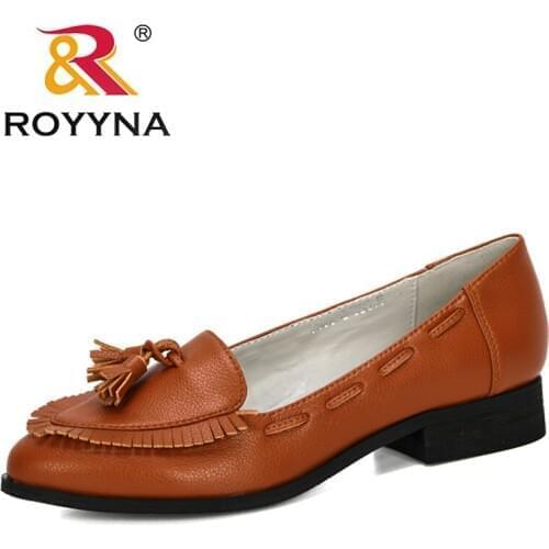 ROYYNA 2020 New Designers Microfiber Lower Heels Dress Shoes Women Fashion Pumps Chunky Heels Woman Comfortable Zapatos Mujer
