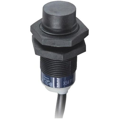 XS4P18AB120 Inductive sensor XS4 M18 - L41mm - PBT - Sn8mm - 12..24VDC - cable 2m