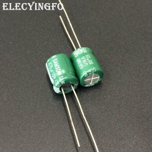 10pcs/100pcs 470uF 10V470uf SAMXON GK Series 8x9mm Low Impedance High ripple current Aluminum Electrolytic capacitor