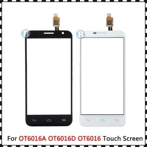 10pcs/lot High Quality 4.5" For Alcatel One Touch Idol 2 Mini OT6016 Touch Screen Digitizer Sensor Outer Glass Lens Panel