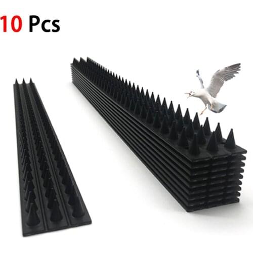 10pcs Hot New 5M Plastic Bird and Pigeon Spikes Anti Bird Anti Pigeon Spike for Get Rid of Pigeons and Scare Birds Pest Control