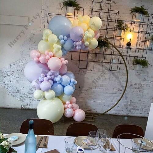 113Pcs Macaron Pink Blue Balloon Garland Arch Kit Gender Reveal Birthday Baby Shower Decorations Wedding Party Balloons Supplies