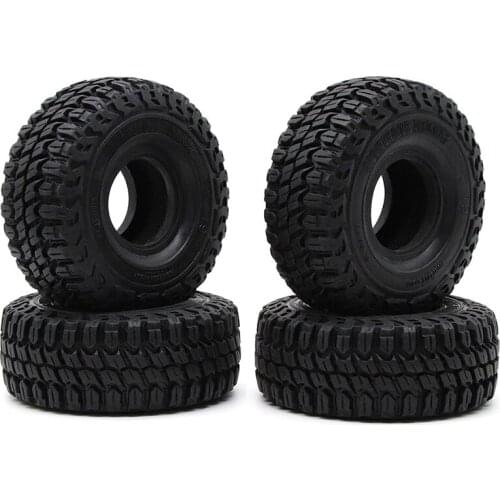 127X50MM 1.9 Rubber Tyre Wheel Tires for 1:10 RC Rock Crawler Axial SCX10 SCX10 II 90046 AXI03007 Traxxas TRX4