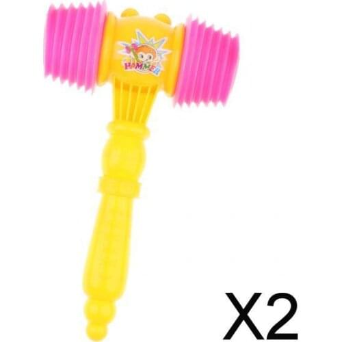 2x26cm Sound BB Whistle Hammer for Baby Toddlers Kids Musical Educational Toy