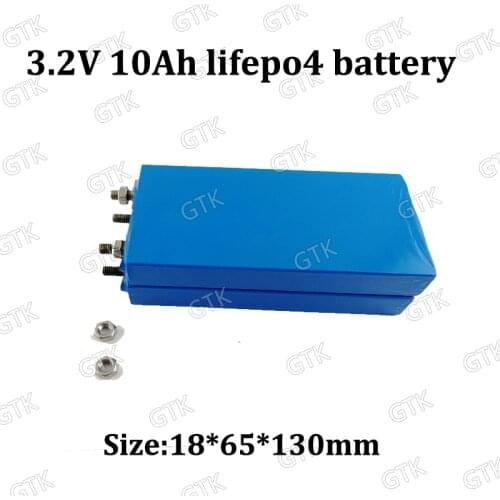 3.2v 10ah lifepo4 battery 30A high rate 10000mah cell 1865140 metal case for DIY 36v 30ah 20ah LED Backup wheelchairs golf