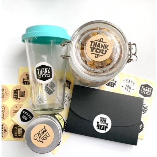 90pcs/lot Nine Kinds Of THANK YOU Font Sealing Stickers Packaging Label Gift Bag Candy Box Decor