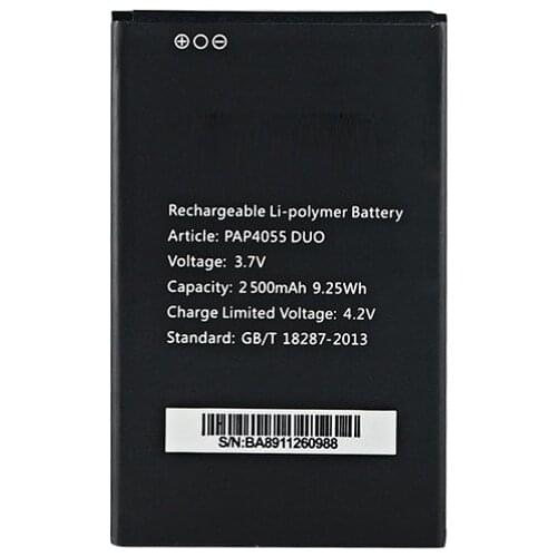 PAP4055 2500mah BATTERY for Prestigio MultiPhone PAP4055 PAP 4055 DUO Replacment mobile phone Battery free shipping