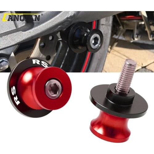 Motorcycle Accessories 6mm Swingarm Sliders Spools Stand Bobbins CNC Aluminum Alloy for Aprilia RS 125 2002-2012 RS 50 2007-2013