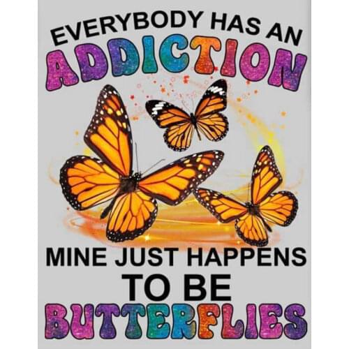 5D DIY Diamond Painting Butterflies and letters Full Drill Square Home Decoration Rhinestone Picture Embroidery