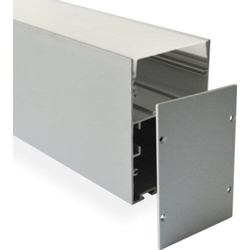 Aluminum profile for led ceiling lights modern, 100cm length per pieces, opal diffuser, free shipping