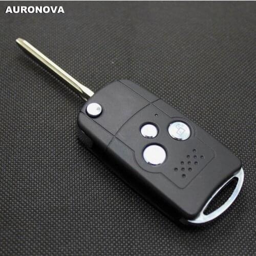 AURONOVA New Upgrade Flip Folding Key Shell for Toyota Reiz 3 Buttons Modified Remote Car Key Case