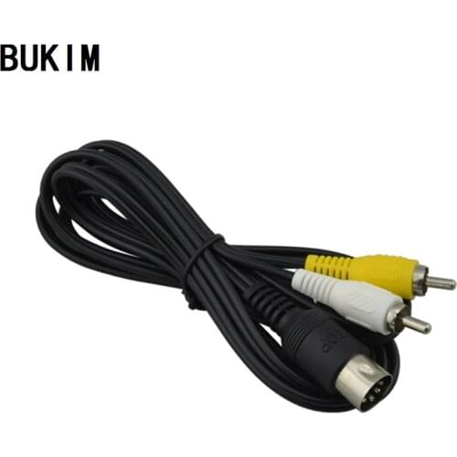 BUKIM High quality and Fast shipping AV Audio Video Cable for SEGA Mega Drive 1 RCA Cord for Genesis 1