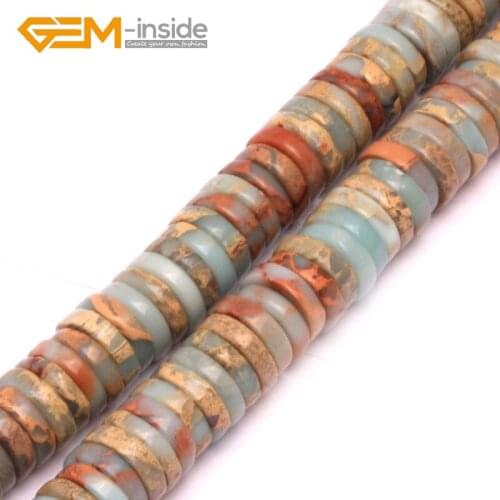 GEM-inside Rondelle Natural Shoushan Stone Beads Jad e Spacer Stone Beads Loose Beads For Jewelry Making Strand 15" DIY ! HOT