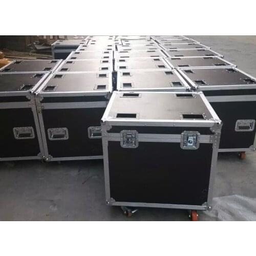Black flight case for 6pcs p3 p6 p8 576x576mm led display cabinets for rental indoor outdoor led display road ready case