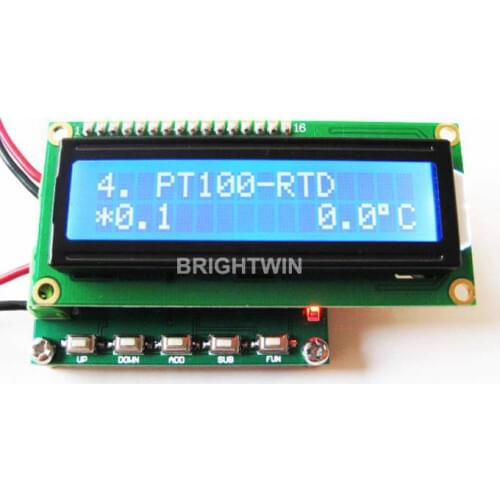 CU50 PT100 RTD Calibrator for RTD Calibration Resistance Duty Cycle PWM Frequency Signal Generator PT100 Simulator Module