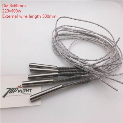 Dia.8x60mm 220v400w Cartridge Heater Heating Element Rod, heater cartridge