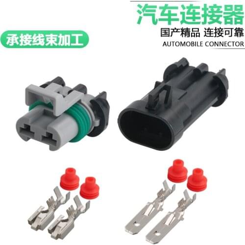 Dj70282a-6.3-11/21 2p 15363993 15363990 water tank electric fan radiator plug with terminal