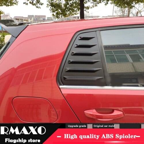 For VW golf 7 2014-2018 Sedan ABS Back triangle Rear Door Window shades Louver Frame Window Sill Molding Cover Sticker Trim