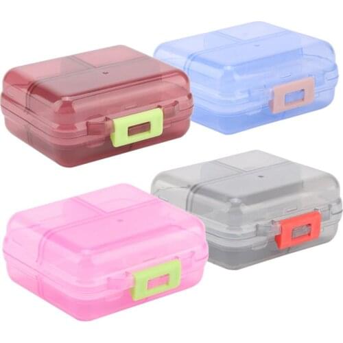 Travel Pill Box 7 Grids Weekly Portable Medicine Tablet Pill Box PP Organizer Drug Case 4 Colors Storage Boxes Wholesale