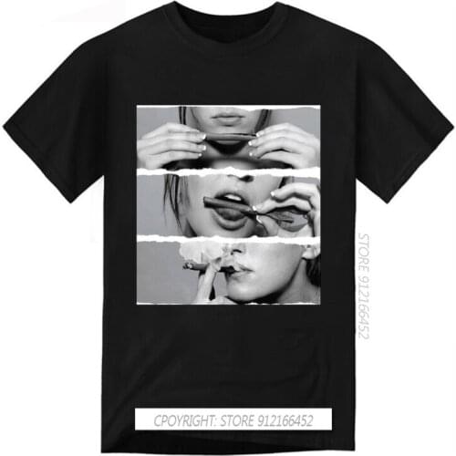 Men T Shirt Summer Male O-Neck Rolling Blunt Weed & Smoke Unisex T-Shirts Shirt Women Printed Tee Streetwear