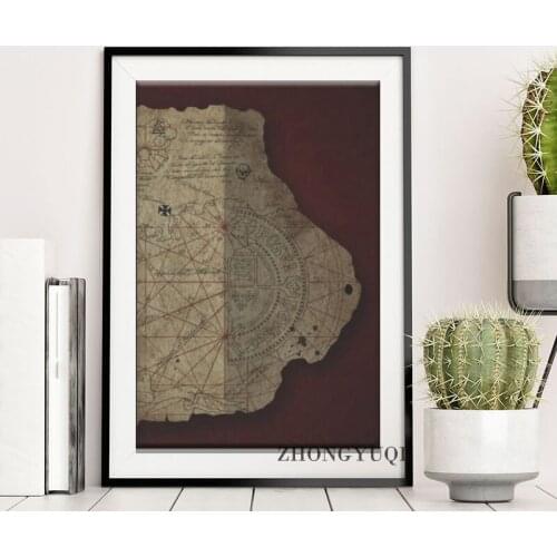 Goonies Treasure Map canvas prints Wall Art Pictures Painting Wall Art for Living Room Home Office Hotel Apartment Décor