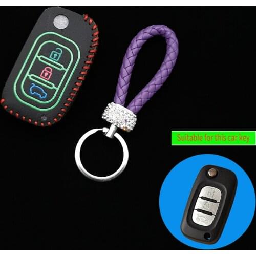Leather Keyboard Cover Car Key Case For LADA Priora Kalina Granta Sport Sedan Vesta X-Ray X-Ray Folding Remote Control Shell