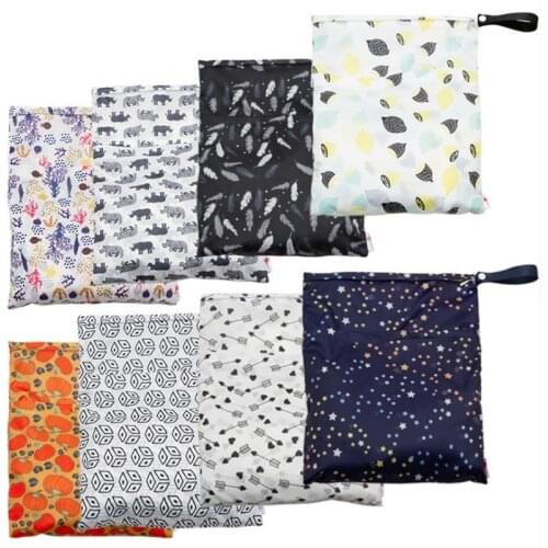 Reusable New Multifunctional Maternity Baby Care Diaper Nappies Bag Wet Bag Waterproof For Mom Travel Bag Wholesale 3 Sizes