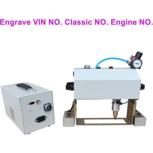 Handheld CNC metal dots marking machine for chassis number Portable metal engraver Dot Peen Marking Machine chassis number 16040