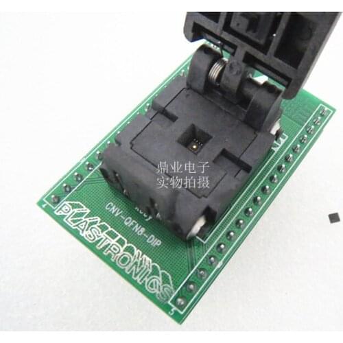 Clamshell USON8 WSON8 QFN8 PITCH:0.5MM 2*2MM IC Burning seat Adapter testing seat Test Socket test bench