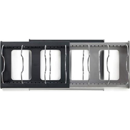 Expandable Stainless Steel Storage Rack Kitchen Organizer Holder For Pan Pot Lid Cutting Board Drying Cookware Rack Steady