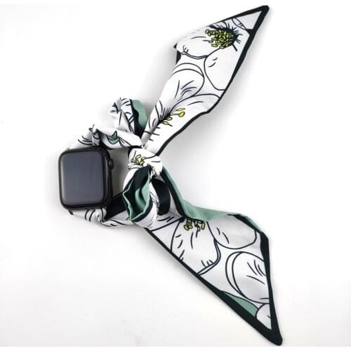Correa for apple watch se 44mm 40mm series 6 5 4 strap for iwatch 3 38mm 42mm Floral Cute Soft Fabric Cloth bands women Girls
