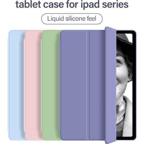 Luxury Cute Silicone Leather Tablet Case For iPad 10.2 inch Silicone Back Stand Smart Cover For iPad A2197 A2198 A2200 Coque