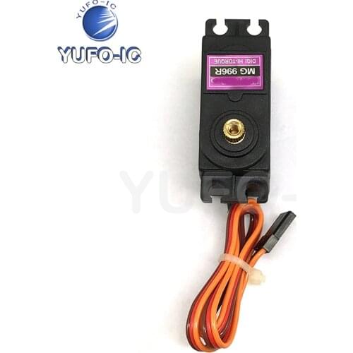 Free Ship 1PCS Mg996r Steering Gear Large Torque Metal Tooth Steering Gear Mg996r Standard Server Steering Gear 360 Degrees