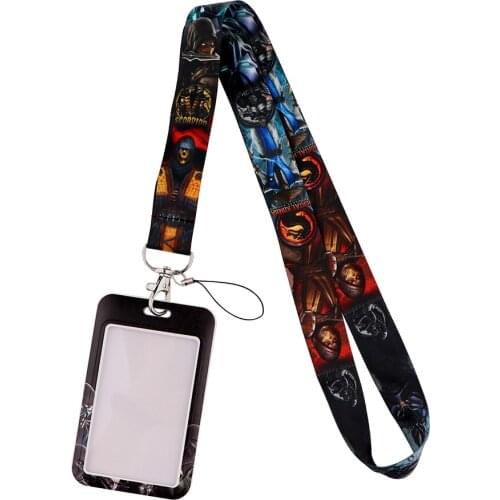 DB695 Fighting Games Dragon Lanyard For Key Mobile Phone Hanging Rope Keycord USB ID Card Badge Holder Keychain DIY Lanyards