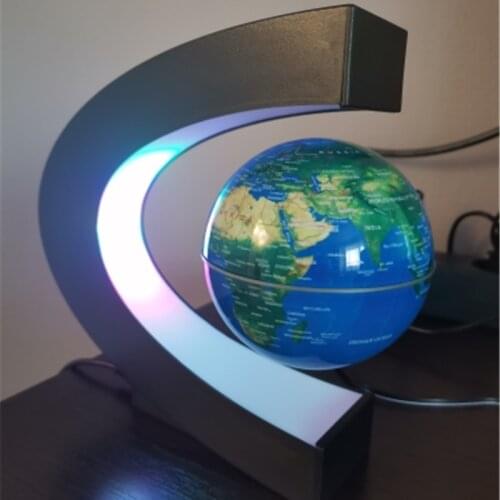 LED World Map Magnetic Levitation Floating Globe Electronic Anti Gravity Lamp Novelty Ball Light Office Desk Birthday Decoration