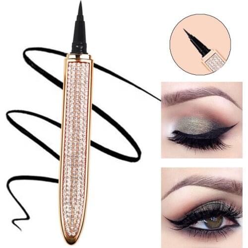 Magic Self Adhesive Lashes Eyeliner Long Lasting No Glue Non Blooming Quick Drying Eyelashes Sticking Eye liner Pencil 6 color