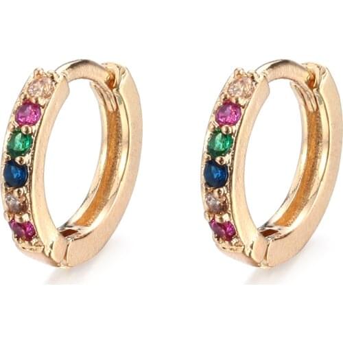 Women Chic Round Hoop Earrings Nose Ring Body Cartilage Piercing Dangle Drop Jewelry Gold Filled Cartilage Ear Studs Fashion