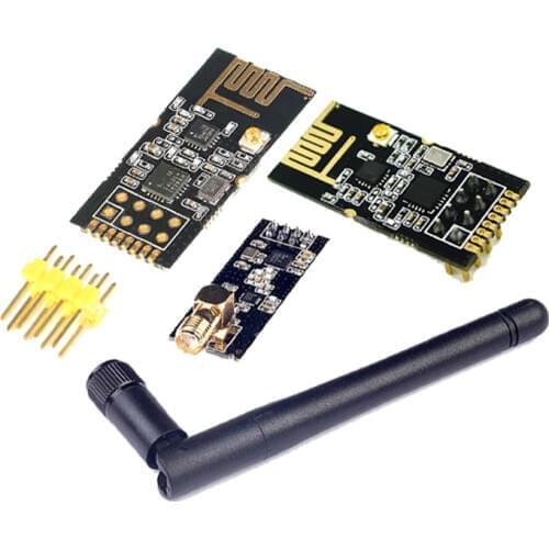 1sets Special promotions 2.4G wireless modules 1100-Meters Long-Distance NRF24L01+PA+LNA wireless modules (with antenna)
