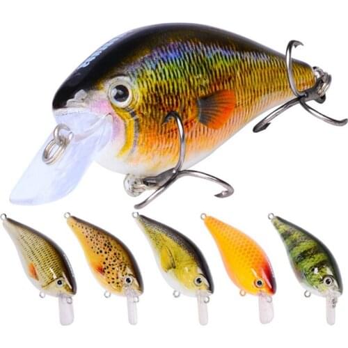 1pcs Wobbler Fishing Lure 7.6cm 12.5g Jerkbait Crankbait Quality Floating Hard Bait with 6# Treble Hooks Carp Fishing Pesca