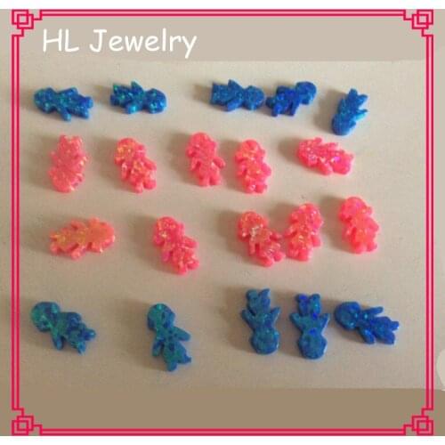 100PCS/Lot Mix Color Op43 Hot Pink And OP05 Pacific Blue Opal Girl And Boy For DIY Jewelry