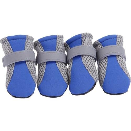 4 Pcs/sets Pet Dog Winter Shoes Rain Snow Booties Socks Warm Rubber -slip Shoes For Small Puppies Footwear Cachorro
