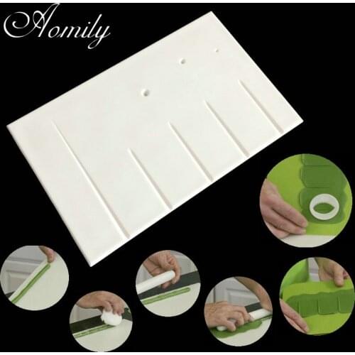 Aomily Food Grade Plastic Fondant Cake Flower Stem Vein Mold Template Mould Mat Pad Kitchen DIY Baking Decorating Tools Bakeware