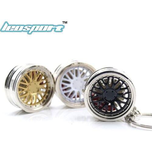 Car Wheel RIM keychain Car wheel Nos Turbo keychain key ring metal with Brake discs