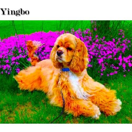 British cocker spaniel Diamond Painting Full Square Round Drill pet puppy 5D Daimond Painting Embroidery Cross Stitch Picture