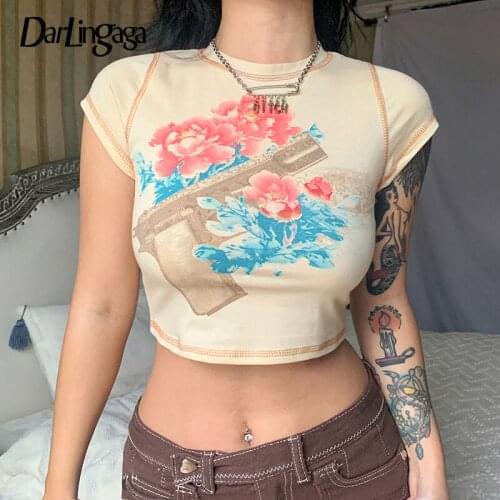 Женские базовые футболки Darlingaga China At AliExpress