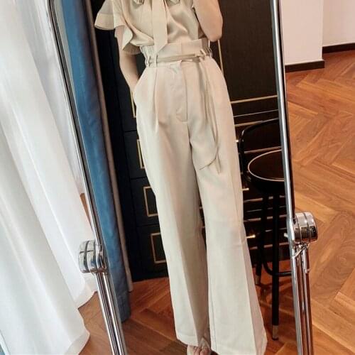 HIKOSAKA Women's Wide Trousers