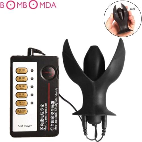 Electric Shock Pulse Prostate Massager For Men Gay G-Spot Anal Massag Masturbation Training Butt Plug Anal Plug Vibrator Sex Toy